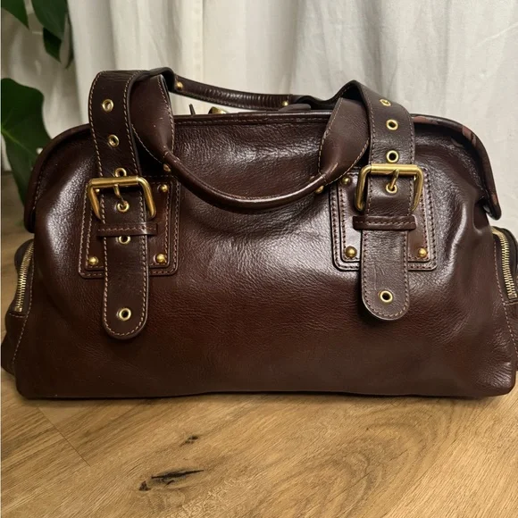 Vintage Marc Jacob Brown Patti Satchel Leather Bag - Picture 8 of 16